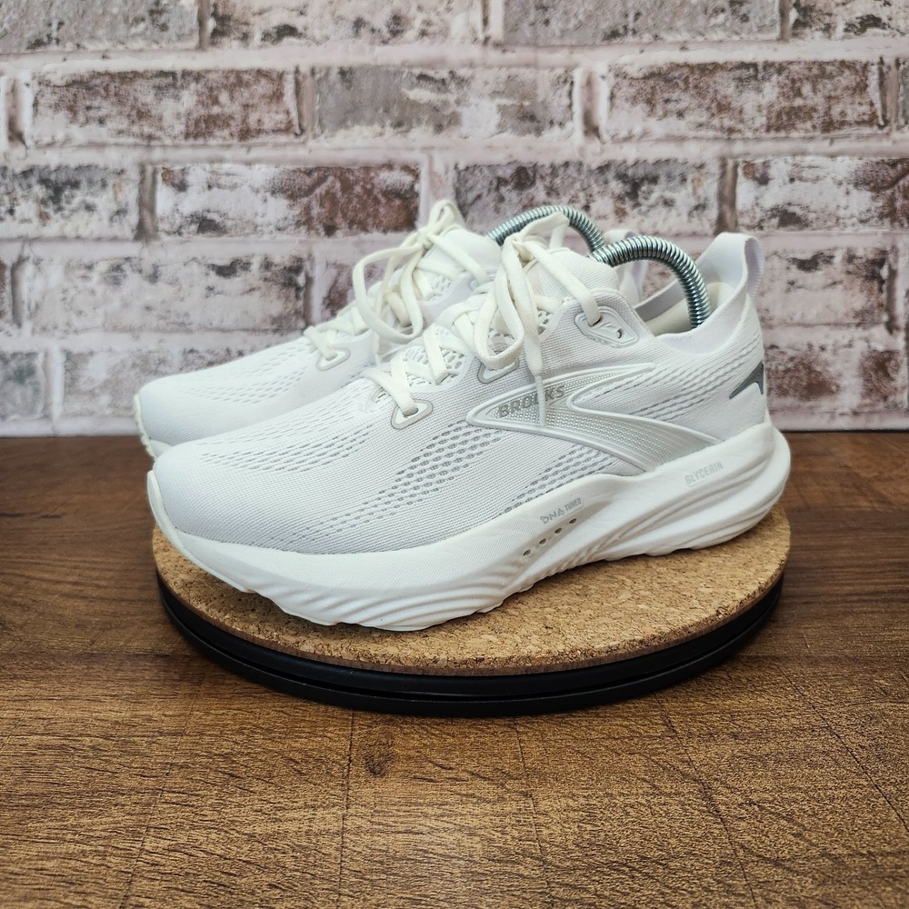 Size 9 - Brooks Glycerin 22 White Grey  Women's